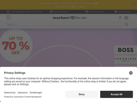 'markenkoffer.de' screenshot