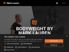 'marklauren.com' screenshot
