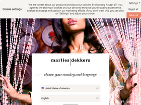 'marliesdekkers.com' screenshot