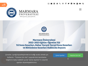 'marmara.edu.tr' screenshot