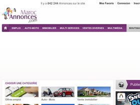 'marocannonces.com' screenshot