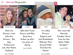 'marriedbiography.com' screenshot