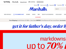 'marshalls.com' screenshot