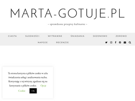 'marta-gotuje.pl' screenshot