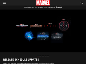 'marvel.com' screenshot