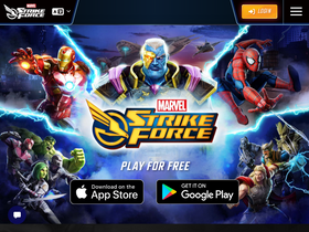 'marvelstrikeforce.com' screenshot