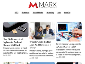 'marxcommunications.com' screenshot
