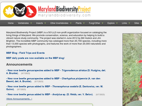 'marylandbiodiversity.com' screenshot