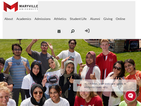 'maryville.edu' screenshot
