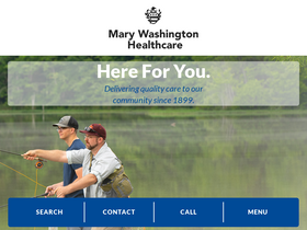 'marywashingtonhealthcare.com' screenshot