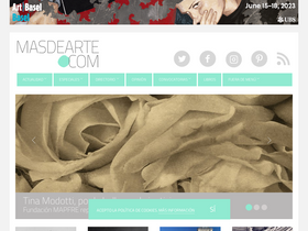 'masdearte.com' screenshot