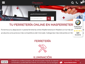 'masferreteria.com' screenshot