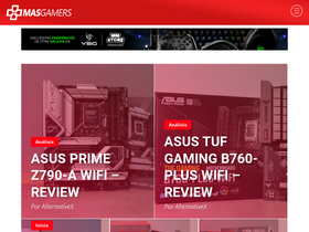 'masgamers.com' screenshot