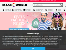 'maskworld.com' screenshot