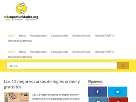 'masoportunidades.org' screenshot