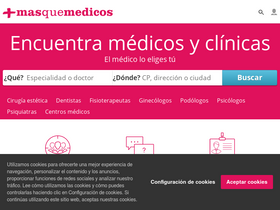 'masquemedicos.com' screenshot