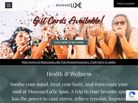 'massageluxe.com' screenshot