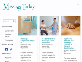 'massagetoday.com' screenshot