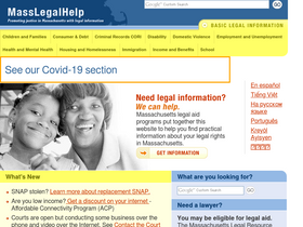 'masslegalhelp.org' screenshot