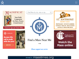 'masstimes.org' screenshot