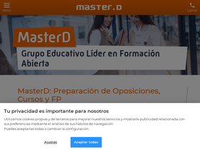 'masterd.es' screenshot