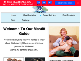 'mastiffguide.com' screenshot