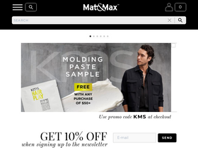 'matandmax.com' screenshot