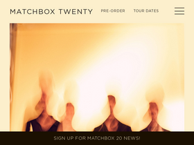 'matchboxtwenty.com' screenshot