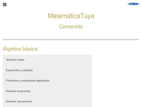 'matematicatuya.com' screenshot