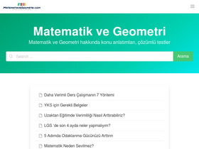 'matematikvegeometri.com' screenshot