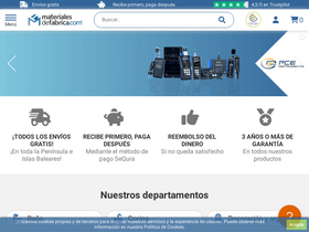 'materialesdefabrica.com' screenshot