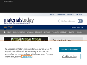 'materialstoday.com' screenshot