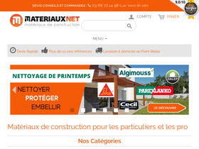 'materiauxnet.com' screenshot