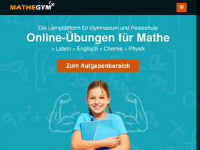 'mathegym.de' screenshot
