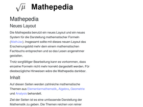'mathepedia.de' screenshot