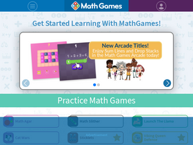'mathgames.com' screenshot