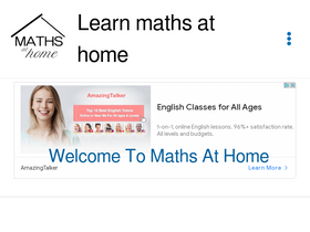 'mathsathome.com' screenshot