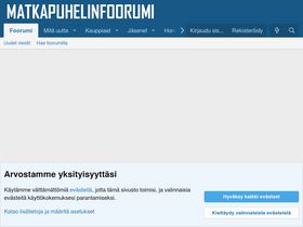 'matkapuhelinfoorumi.fi' screenshot