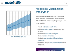 'matplotlib.org' screenshot
