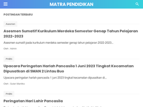 'matrapendidikan.com' screenshot