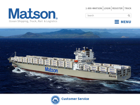 'matson.com' screenshot