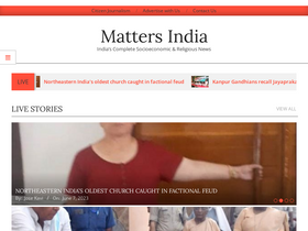 'mattersindia.com' screenshot