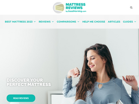'mattress-reviews.com' screenshot