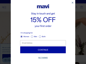 'mavi.com' screenshot