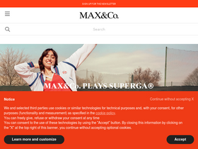 'maxandco.com' screenshot