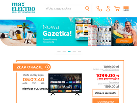 'maxelektro.pl' screenshot