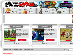 'maxgames.com' screenshot