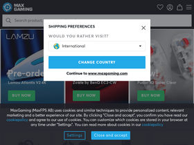 'maxgaming.com' screenshot
