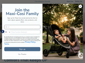 'maxi-cosi.com' screenshot