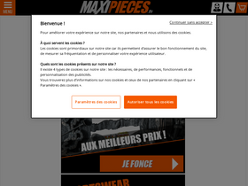 'maxi-pieces-50.fr' screenshot